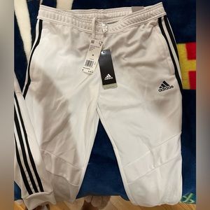 Men’s Adidas white tracksuit pants
